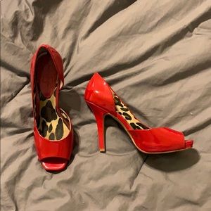 Jessica Simpson red heels